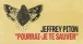 Jeffrey Piton - Pourrai-je te sauver (Lyrics Video officiel)