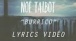 Noé Talbot - Burrico (Lyrics video Officiel)