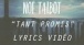 No Talbot - Tant promis (Lyrics video Officiel)